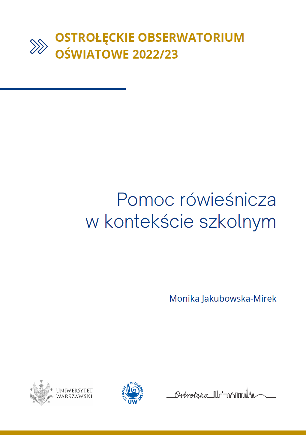 Pomoc rówieśnicza w kontekście szkolnym